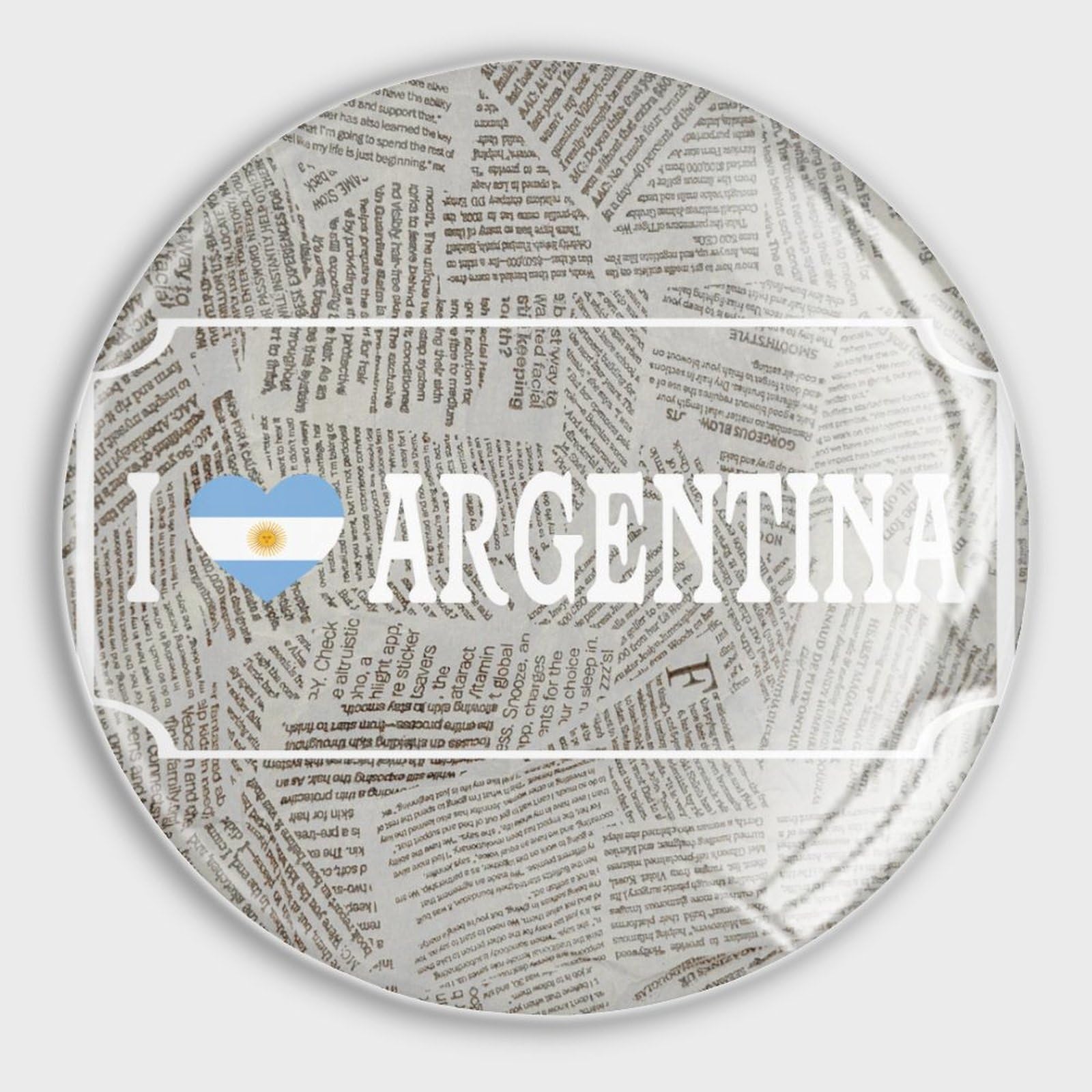 Aimant drapeau Argentine frigo en verre et décoration patriotique pour tableau de bureau
