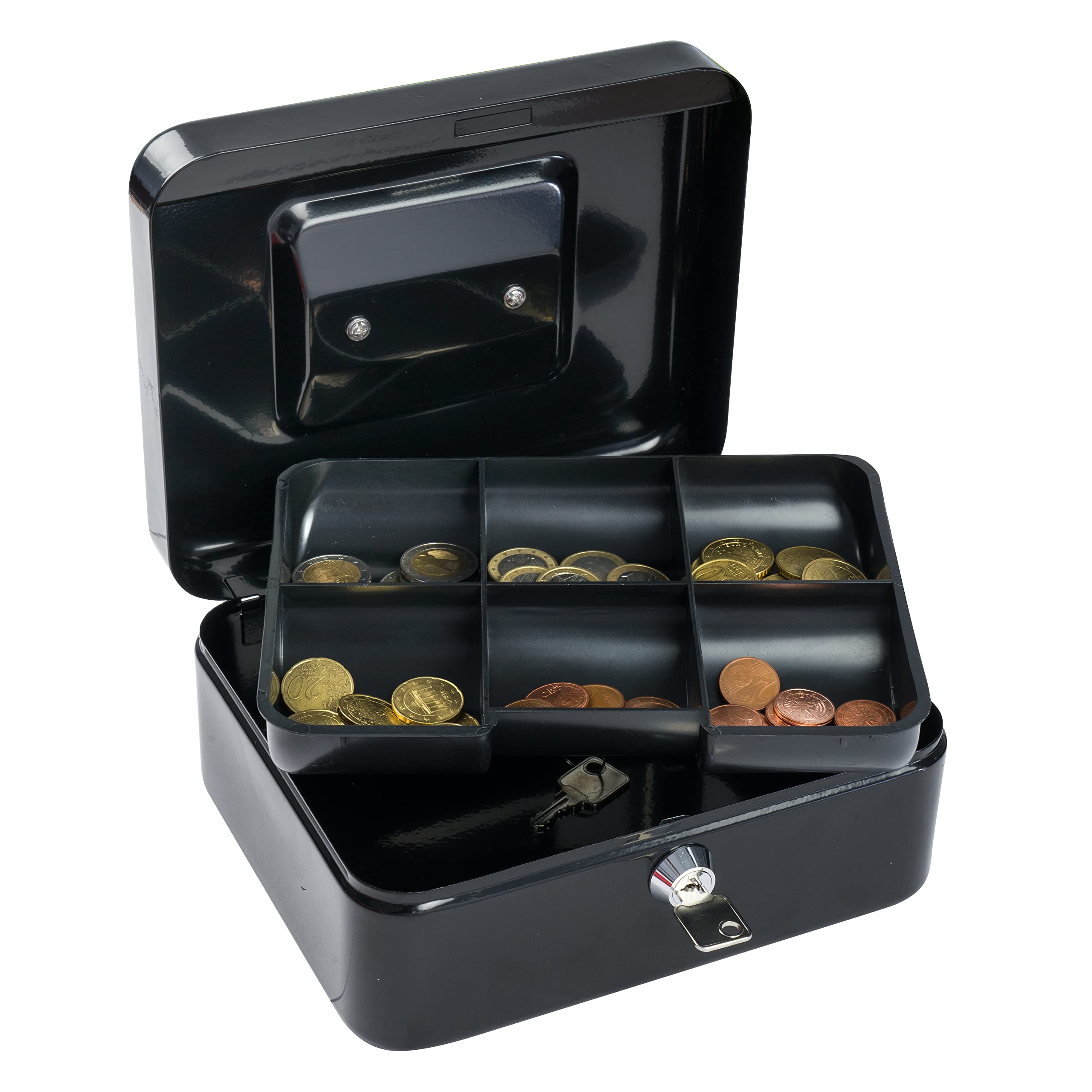 Sax - Caisse à monnaie B 20 x H 9 x T 16 cm Noir