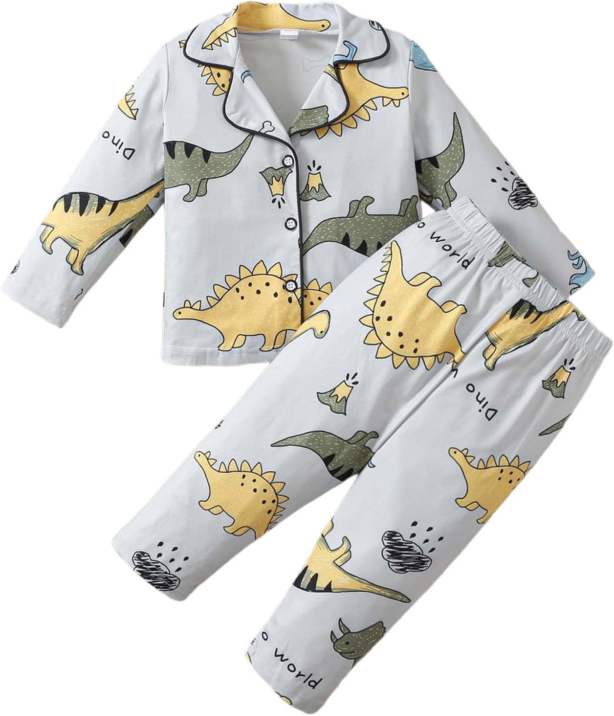 Kinder Halloween Schlafanzug - Gruselig Süßer Pyjama Mit Kürbis & Skelett Motiven