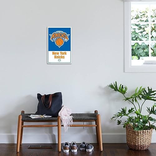 Miniatura 3 de Trends International NBA New York Knicks - Póster de pared con logotipo 21, 14.72 x 22.37 pulgadas, lienzo estirado
