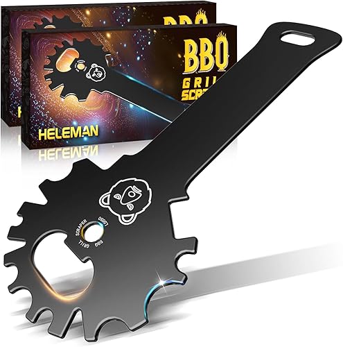 Miniatura 8 de Regalos de parrilla para hombres, rellenos de calcetines, raspador de parrilla regalos para mujeres para Navidad, accesorios de parrilla limpiador,