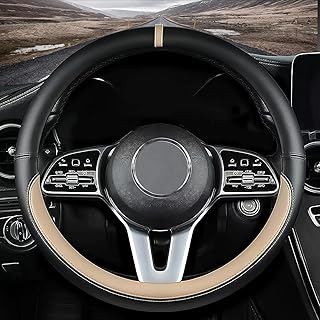 Custom Nappa Leather Non-Slip Steering Wheel Cover 1