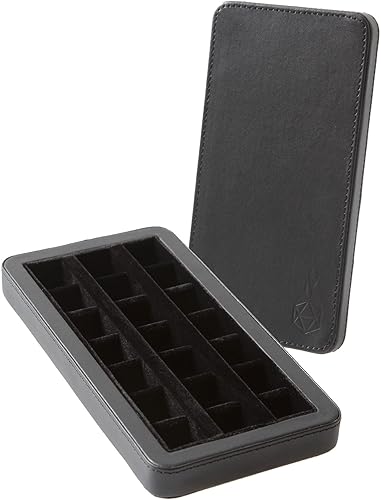 Miniatura 2 de Forged Dice Co. Reliquary - Estuche de dados dividido estándar con bandeja de dados para juegos de dados poliédricos, 21 cámaras forradas de