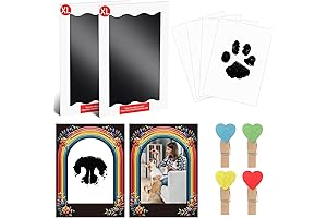 Inkless Paw Print Kit for Dogs: Capture Paw Prints on Canvas with...