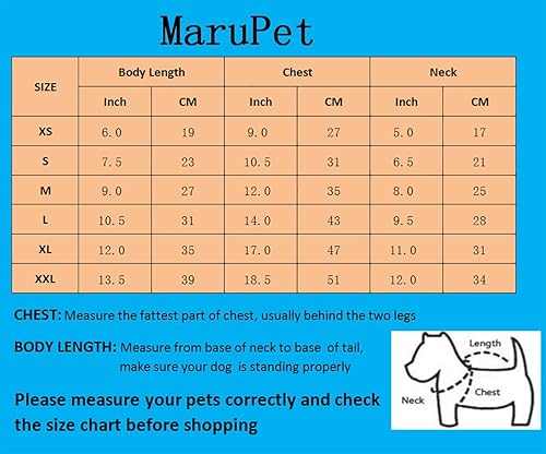 Miniatura 2 de MaruPet Mono impermeable de poliéster para exteriores, con capucha para perro pequeño y extral de peluche, perrito, chihuahua, Shih Tzu, Yorkshire