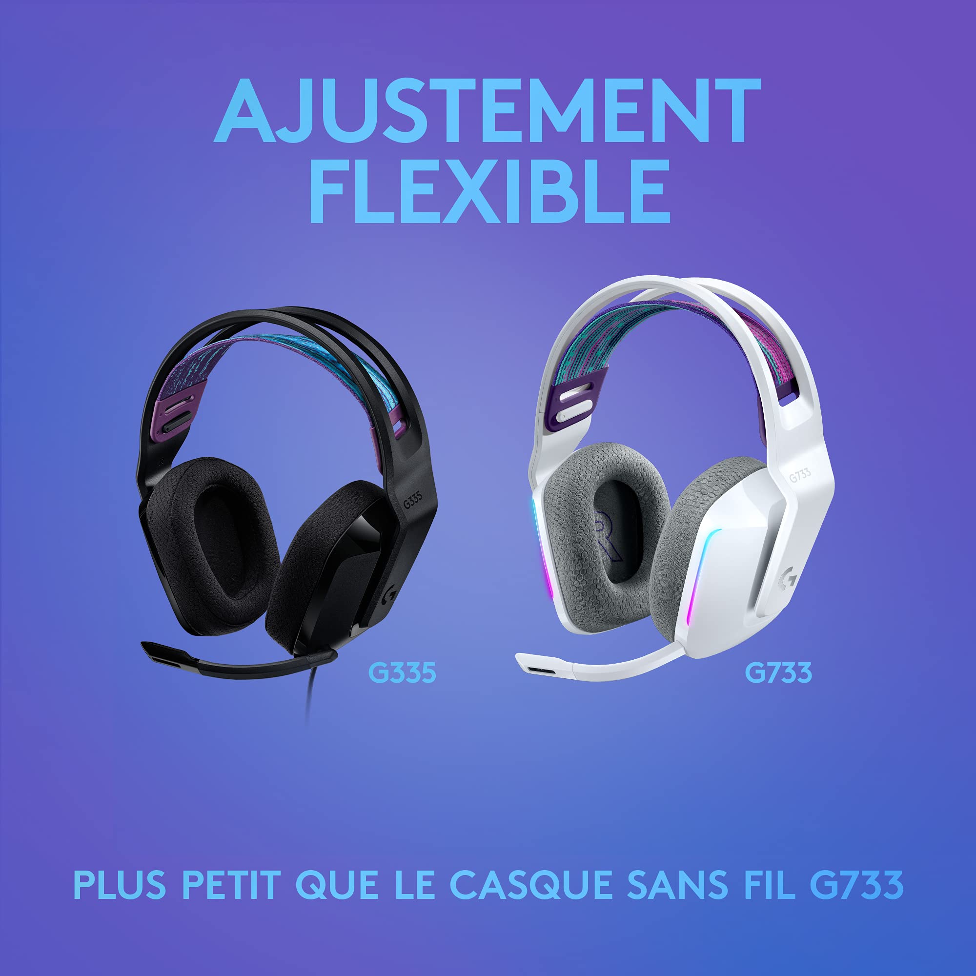 Logitech G G335 Casque Gamer Filaire, avec Micro, Prise Audio 3,5 mm, Ecouteurs Mousse à Mémoire de Forme, Léger, Compatible avec PC, PlayStation, Xbox, Nintendo Switch & Switch 2 - Noir