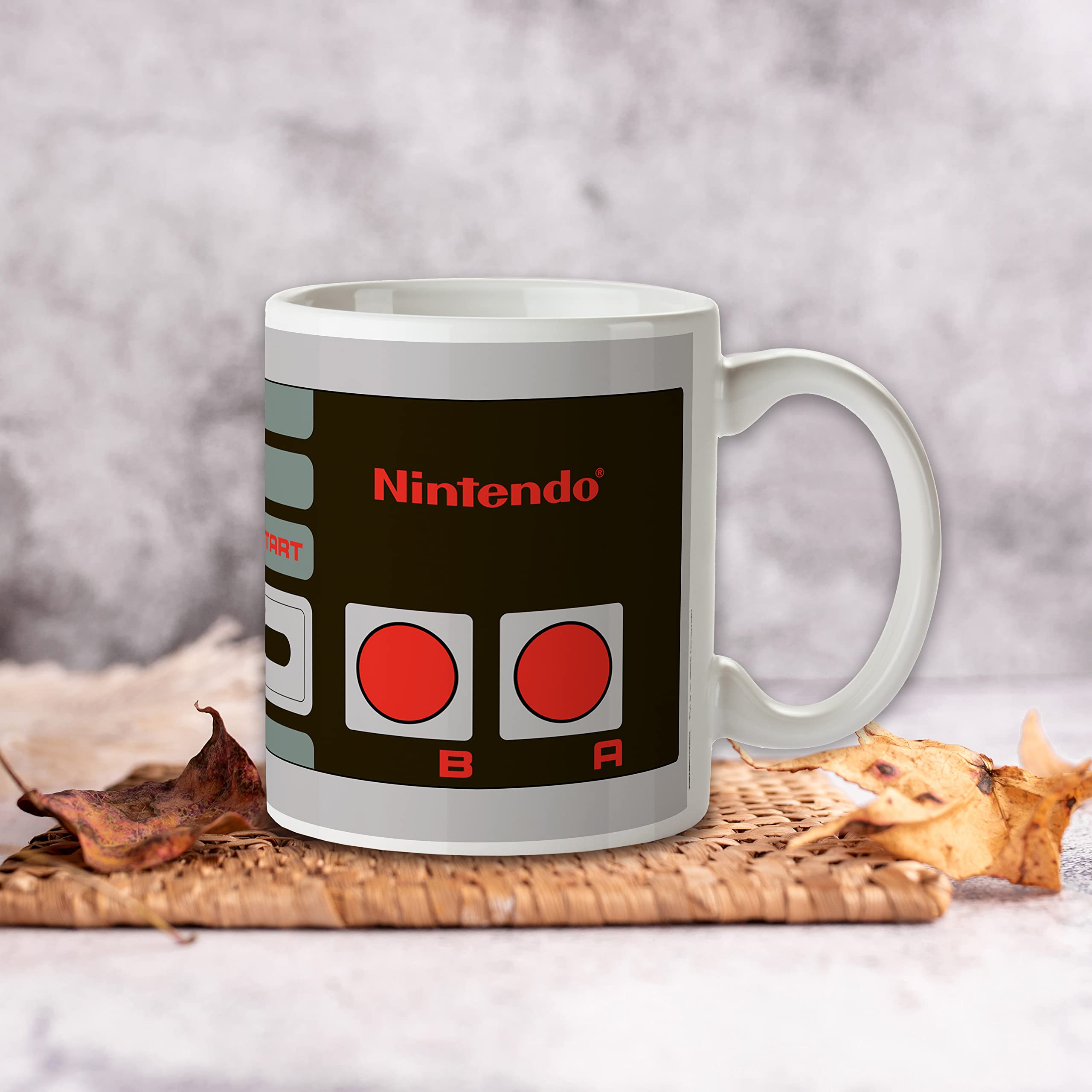 Pyramid America Nintendo Controller Mug - (11 oz.) Ceramic Cup for Coffee, Cocoa & Tea Drinkers - Chip Resistant & Printed Both Sides Kitchen Decor,