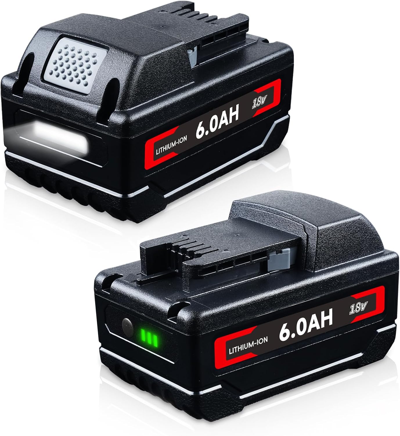 4Pack 6000mAh 18V Lithium-ion Replacement for Milwaukee 18V 48-11-1812 48-11-1850 48-11-1852 48-11-1862 Reliable Capacity Power Tools