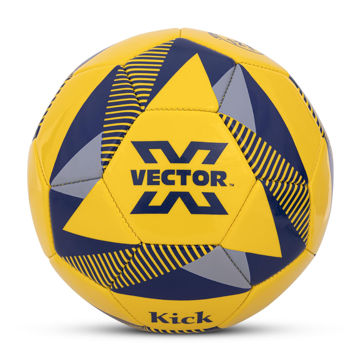 Vector X Kick PVC Football Machine Stitched 32 Panels Professional Training Soccer Foot Ball Suitable for Soft & Dry Gro