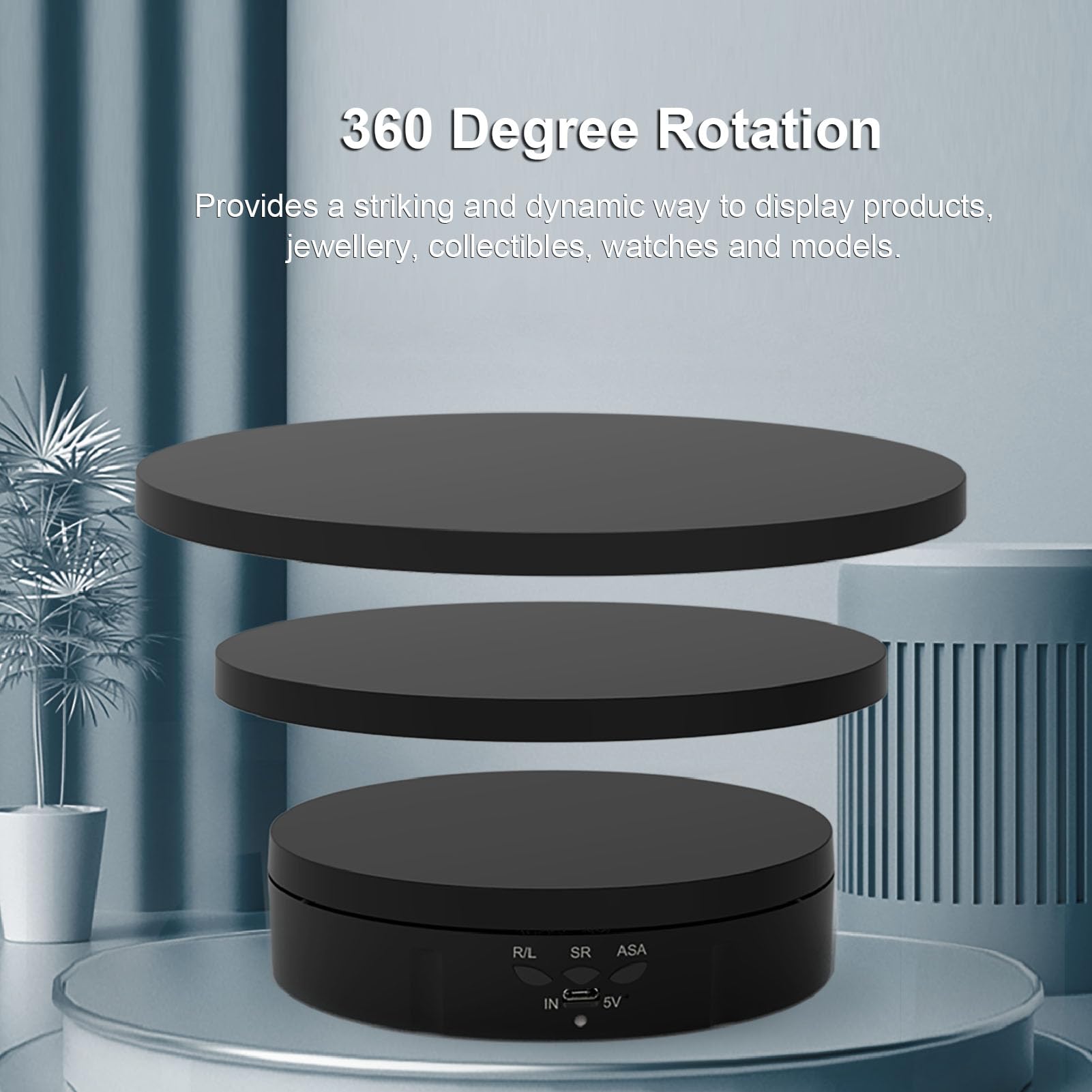 Alomejor Rotating Display Stand, Adjustable 3 Sizes Platform