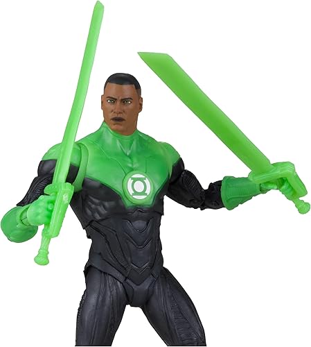 Miniatura 2 de McFarlane Toys - DC Multiverse 7IN - Linterna verde John Stewart (GITD), etiqueta dorada, exclusivo de Tienda