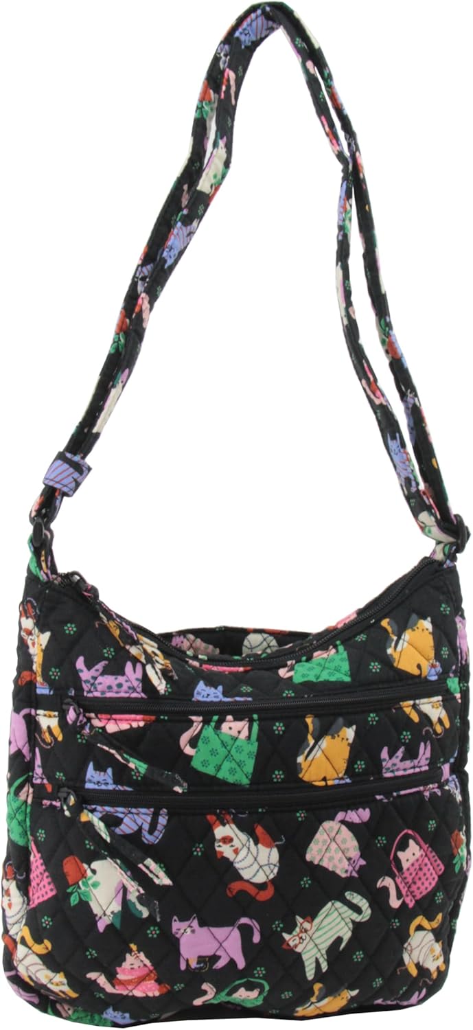 Vera Bradley Trio Zip Hipster in Cotton, Herding Cats