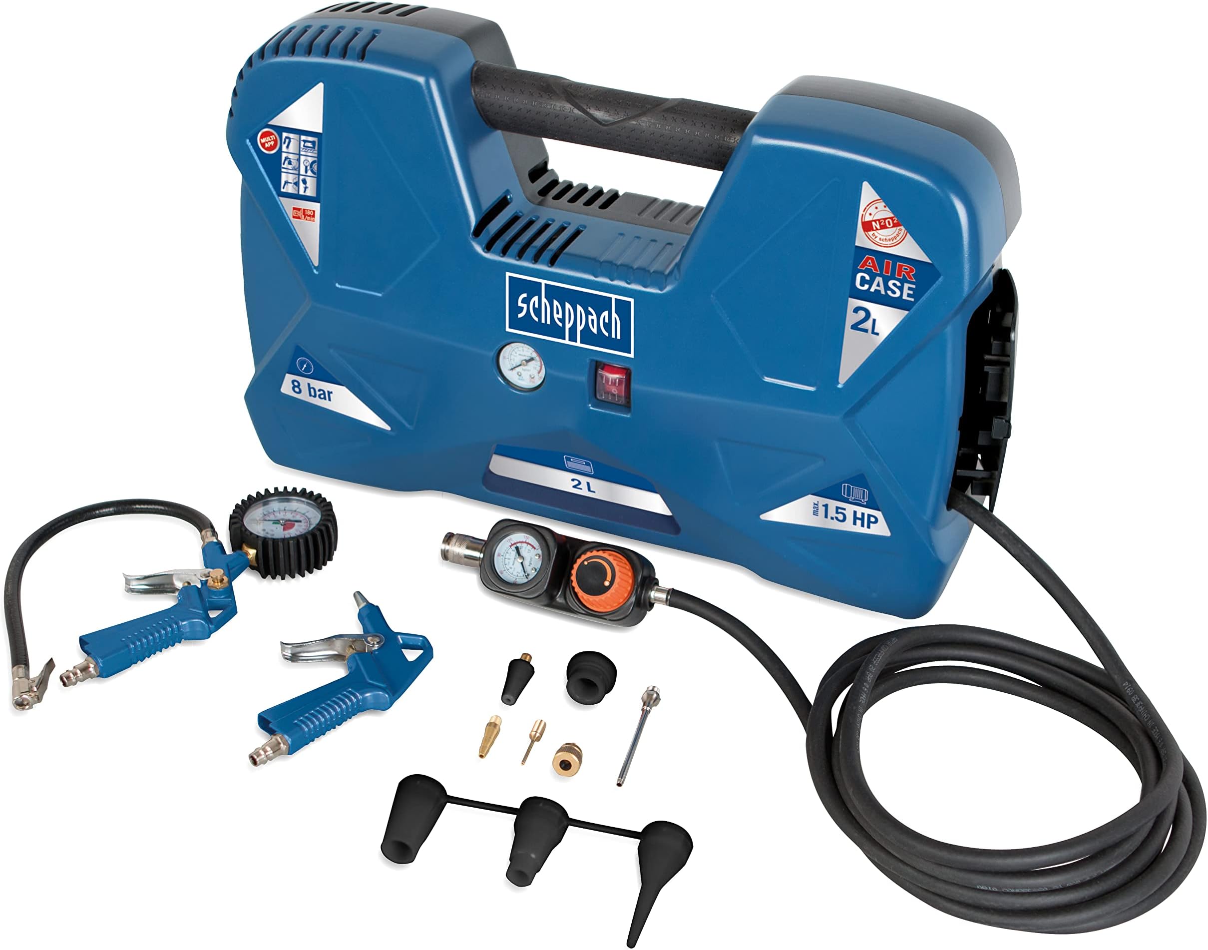 ScheppachAir Case Compressor, 1 Piece, 5906118901