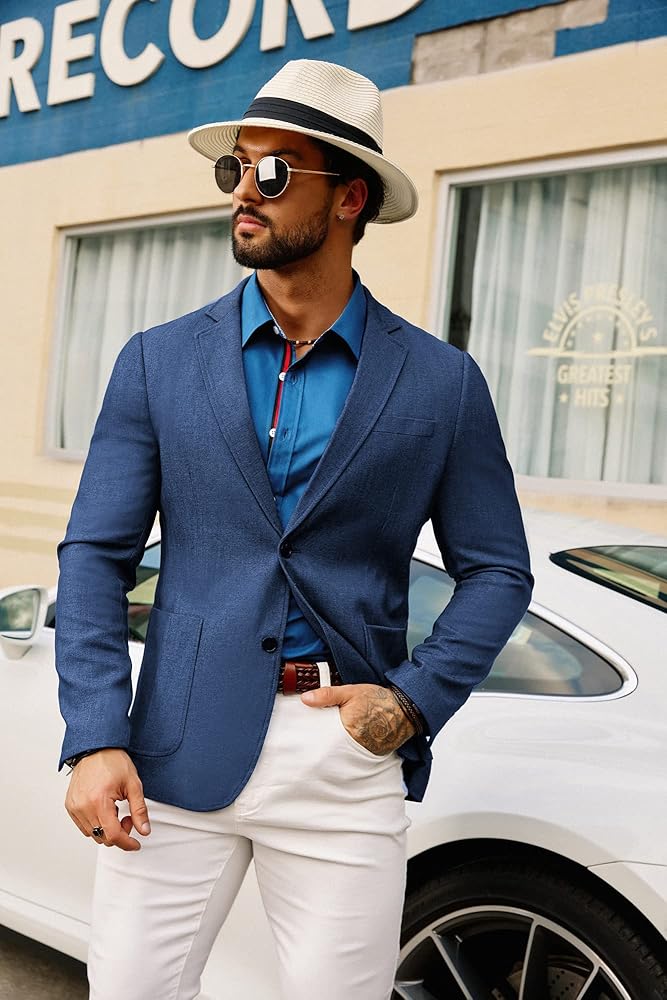 Veste Jean Homme Blouson Homme SG-TECH Veste Blazer Décontractée - 4