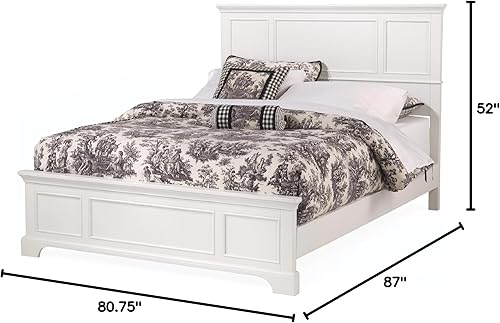 Miniatura 3 de Cama tamaño Queen Home Styles 5531-500 Bedford acabado ébano negro Madera Blanco