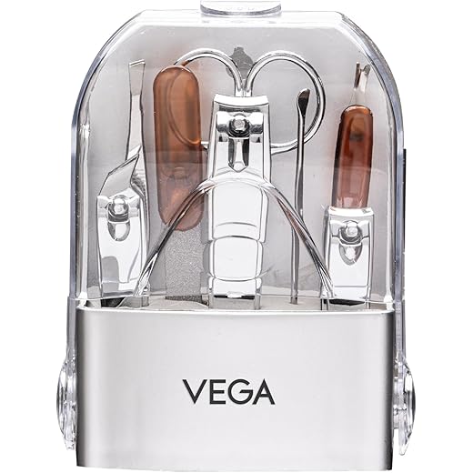 Manicure Set Pack of 8 Silver