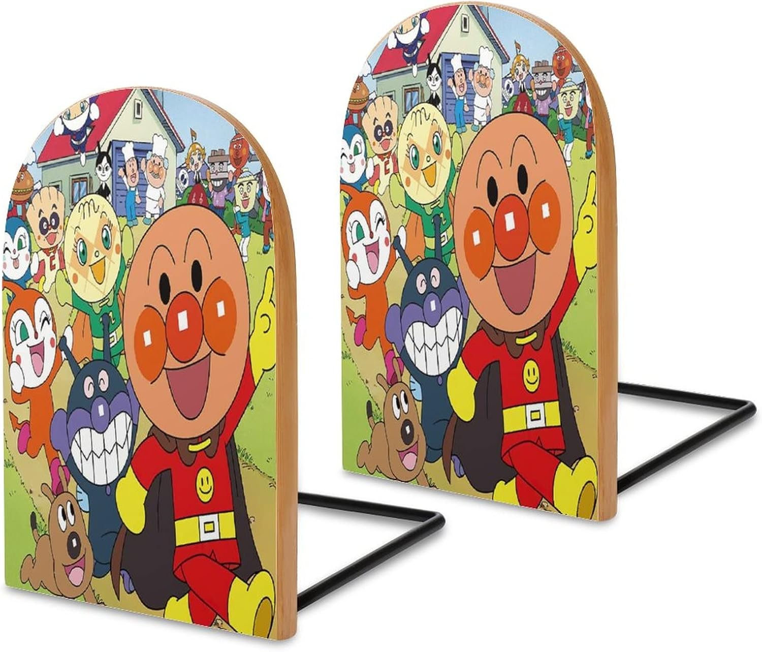 それいけ アンパンマン本立て 多機能 デスクトップ 保存 書立 ブックスタンド ファイル 雑誌 新聞 Cd 辞書 書類 オフィス用品 文房具のファッション 仕切り台 ブックエンド 1ペア それいけ アンパンマン Cafe Du Jardin Com