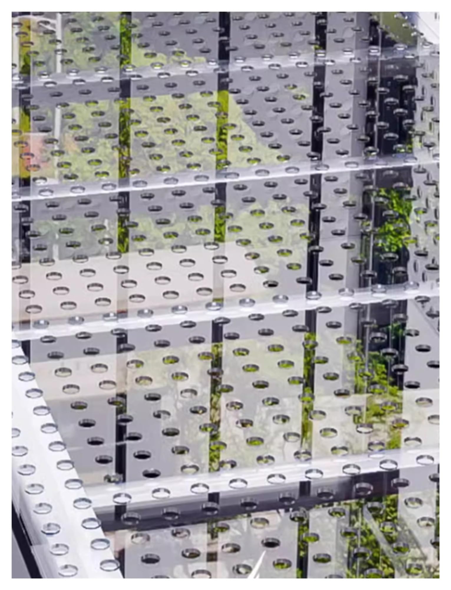 Feuilles de polycarbonate perforées de 60 cm de large, trou de 10 mm, plaque en plastique légère, panneaux décoratifs, protections de fenêtre anti-fuites(60x120cm/23.62x47.24in)