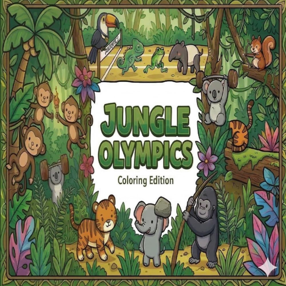 Jungle Olympics Coloring Book: Coloring Book