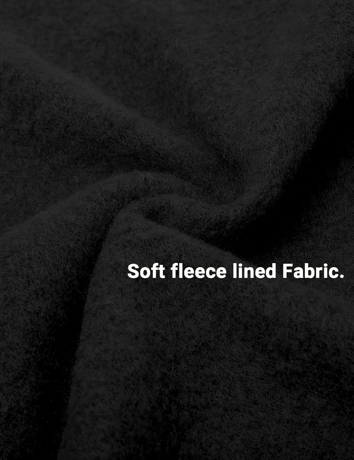 GIVON Longline Hooded Cardigan Ruffle Shawl Collar Open Front Drape Cape Overcoat with Fleece Fabric - Image 6