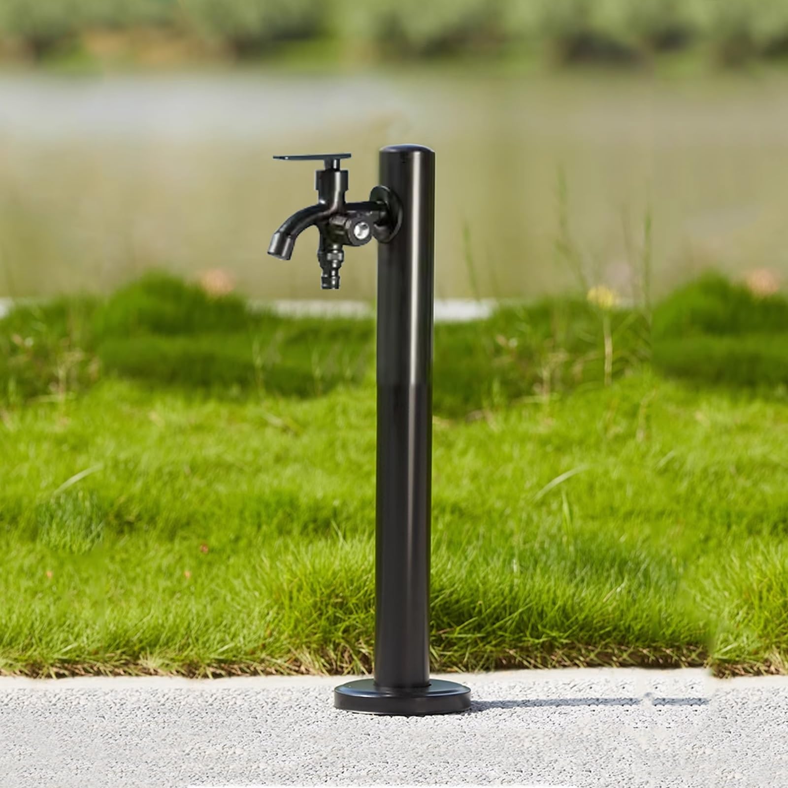 BHGFYXBS Freestanding Garden Water Column With Faucet, Winter Garden Water Column, Side Water Inlet/Bottom Water Inlet Installation