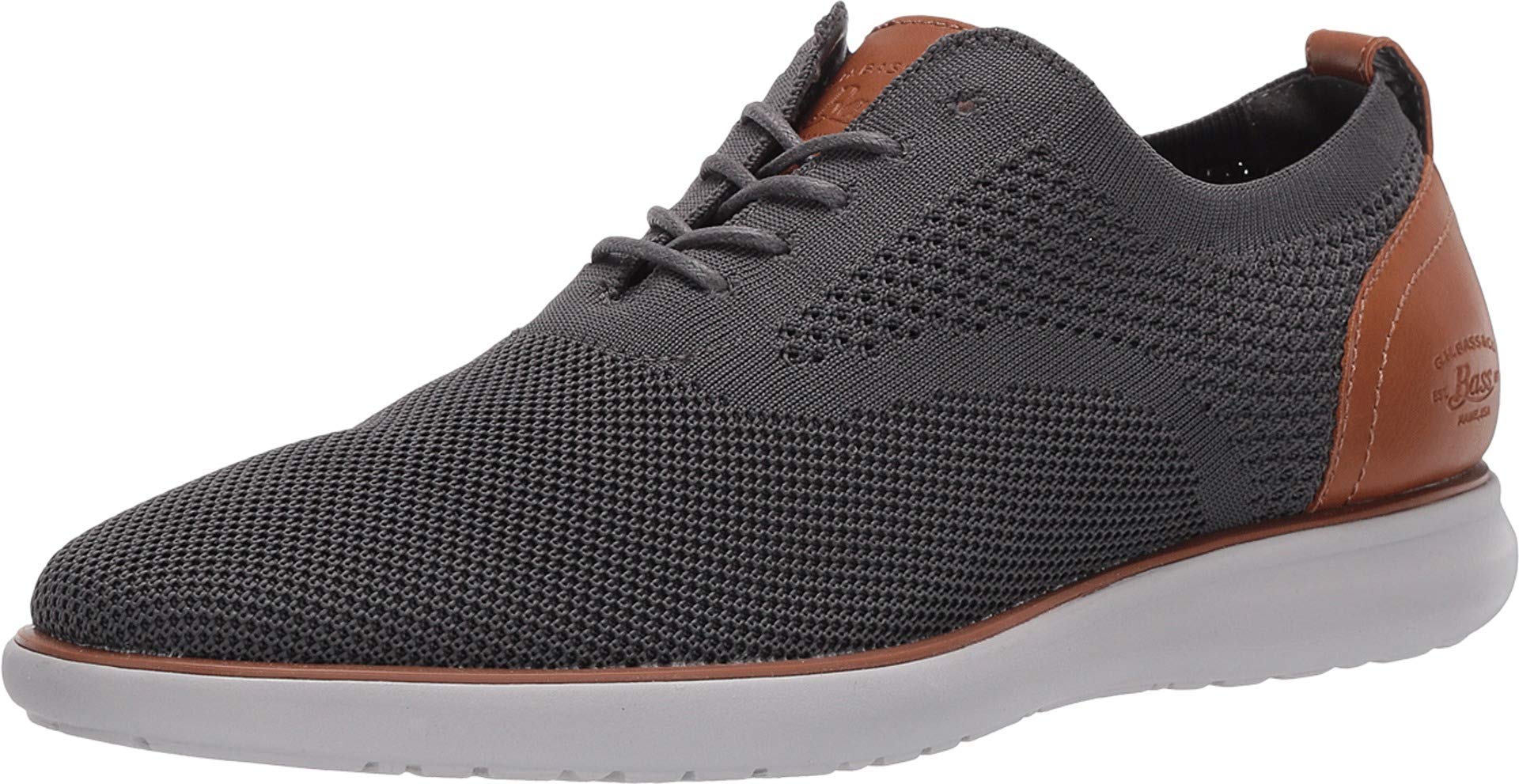 New G.H. Bass & Co. Mens Connor‎ 2 Tone Black Knit Casual Oxford Shoe 9 M G.h. Bass & Co Mens Connor Knit Lace Up Gray Brown Oxford  main image 2