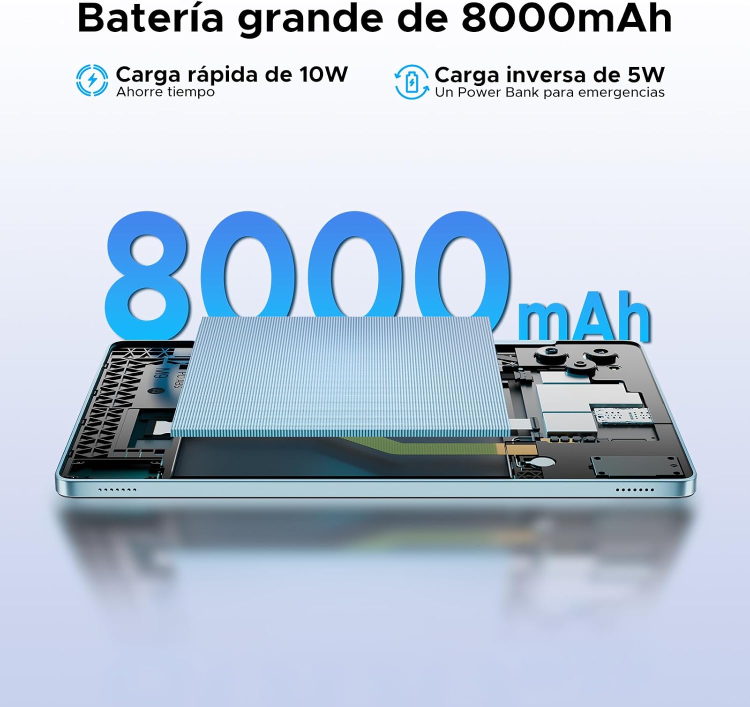 Tab G6 Android 16 Tablet 11 Pulgadas, 30GB+256GB/2TB, 4G LTE Dual, Octa-Core Batería 8000mAh Tablet Android, Pantalla HD+ 90Hz Tablet con Sim, Cámara 13MP, Gemini AI/Face ID/5G WiFi/GPS/3.5mm Audio 9
