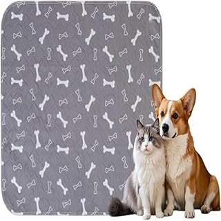 Welpenunterlage Mit Pheromonen,Waschbare & Wiederverwendbare 60 X 40cm Welpenunterlagen rutschfeste, Urinierpads Saugfähige Hundepinkeleinlagen Für Hunde Und Katzen, Auslaufsicher, rutschfest
