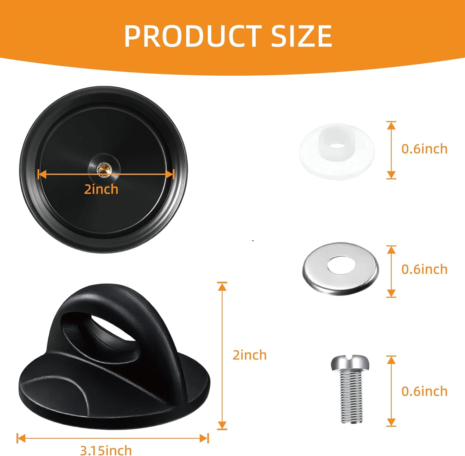 2 Pack Universal Pot Lid Replacement Knob, Compatible with Crockpot rival Pan Lid Hoding Handles, Glass Saucepan, Casserole Cookware, Replacement Handle for Pot Lid