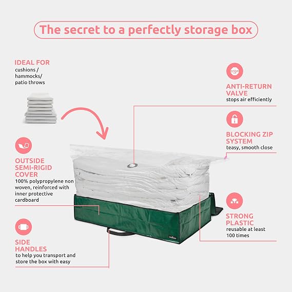 Compactor L Vacuum Storage Bag & Outdoor Storage Box, 66Lbs