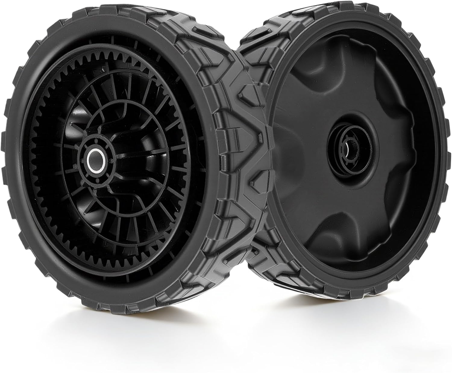 2 Pack 8" Lawn Mower Wheels 634-05040 Replacement - 8 x 2 Inch Front Wheel Assembly Compatible with MTD, Craftsman, Cub Cadet, Brute, Troy-Bilt Walk-Behind Push Mowers