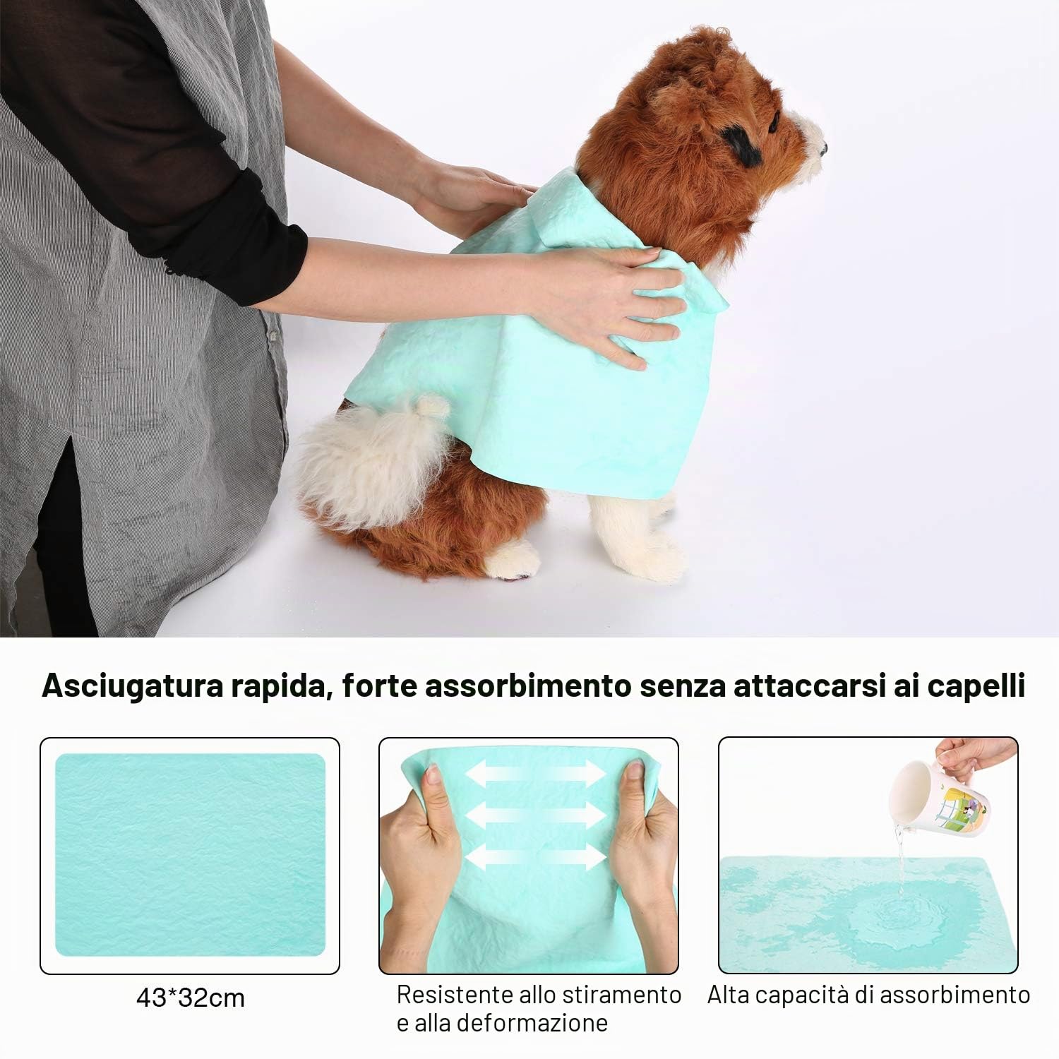 Ownpets Asciugacapelli per cani con pettine in pelliccia, 2 in 1, asciugacapelli per animali domestici, temperatura regolabile, asciugacapelli per cani, gatti o altri animali domestici