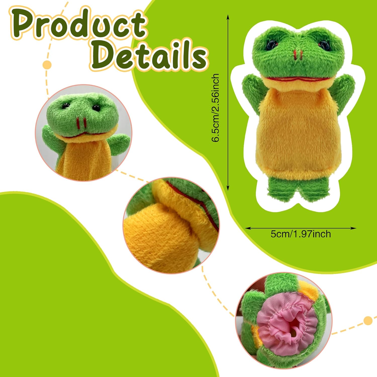 18 PCS Finger Puppets Set Mini Stuffed Animals for Storytelling Teaching Playtime Schools Birthday Party Gift Favor Supplies