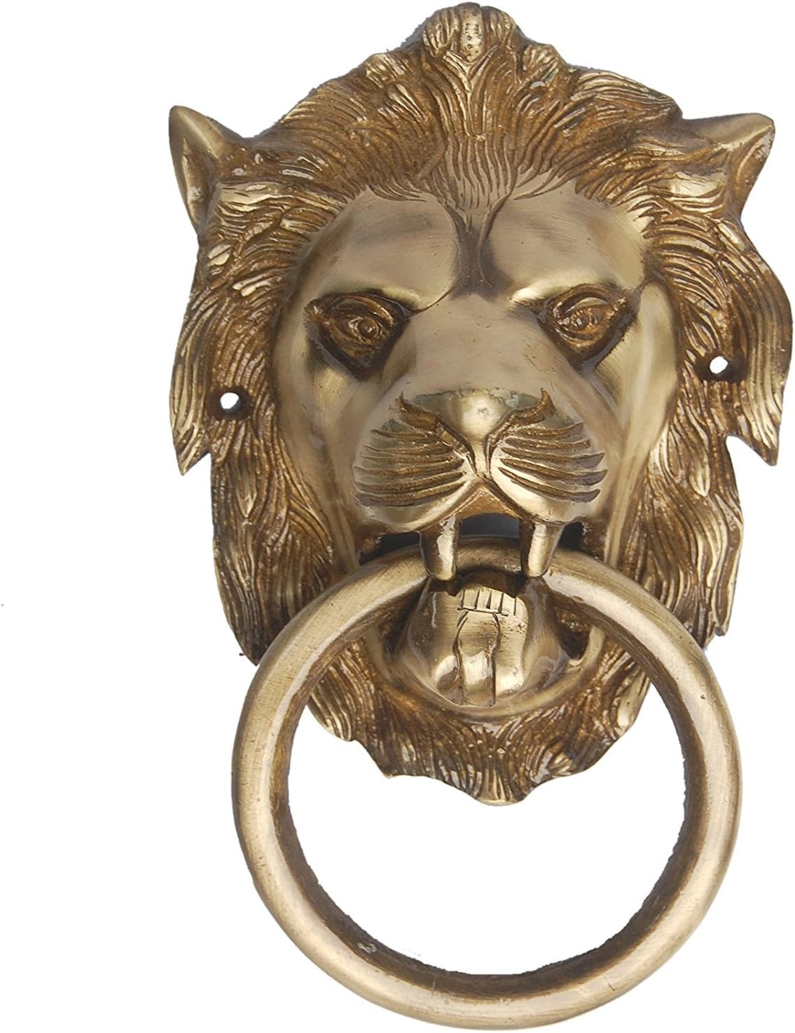 Aakrati VZG138 Lion Door Knocker in Antique Finish