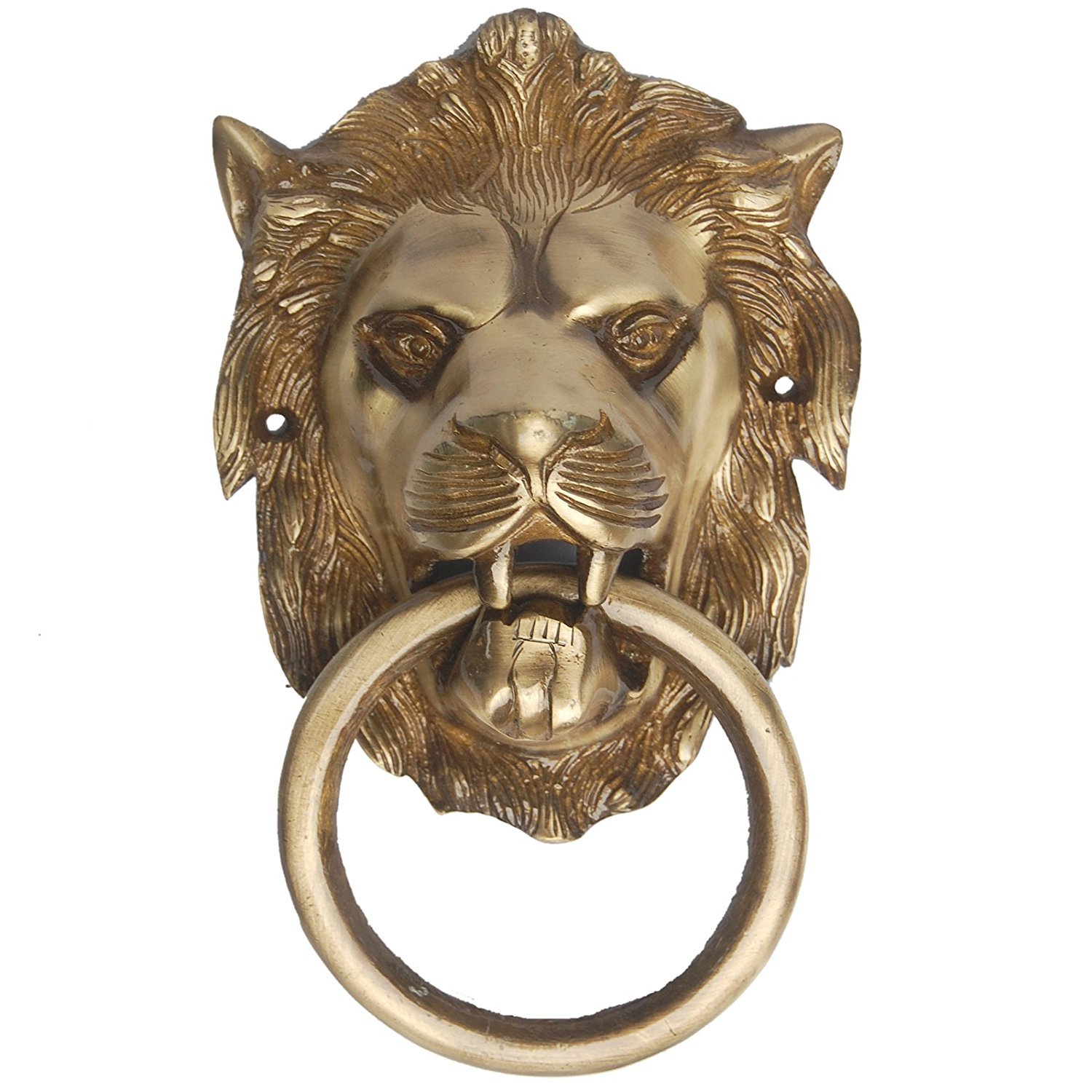 Aldaba de puerta de león antigua Aakrati VZG138 para decoración exterior