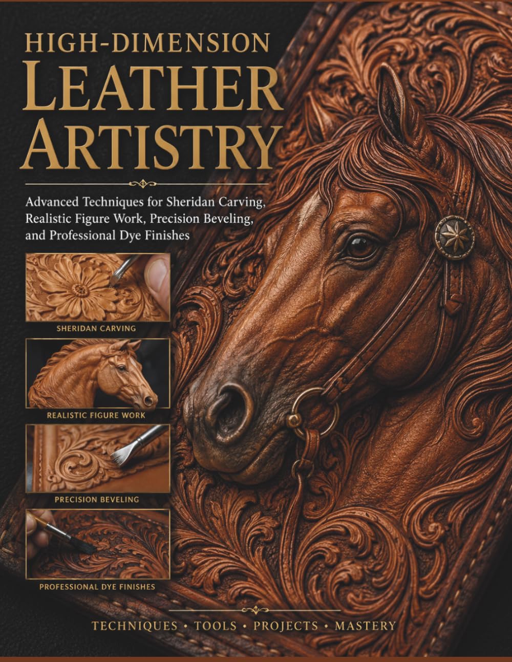 High-Dimension Leather Artistry: Advanced Techniques for Sheridan Carving, Realistic Figure Work, Precision Beveling, and Professional Dye Finishes