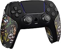 Vista 3 de eXtremeRate PlayVital Anti-Skid Sweat-Absorbent Controller Grip for ps5, Professional Textured Soft Rubber Pads Handle Grips for ps5 Controller