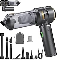 Vista 1 de Car Vacuum Portable Cordless, Foldable Handheld Vacuum with Brushless Motor, 22000PA High Power Mini Hand Vacuum Cleaner & Air Blower & Duster &