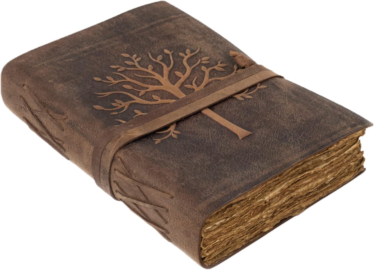 NomadCraftsCo. Vintage Leather Journal Tree of LifeLeather