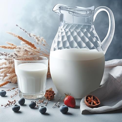 Miniatura 3 de Amazing Abby - Bubbly Whirly Grand - Jarra de plástico (96 onzas, 3 cuartos de galón), jarra de agua transparente con tapa, frigorífico, sin BPA, a