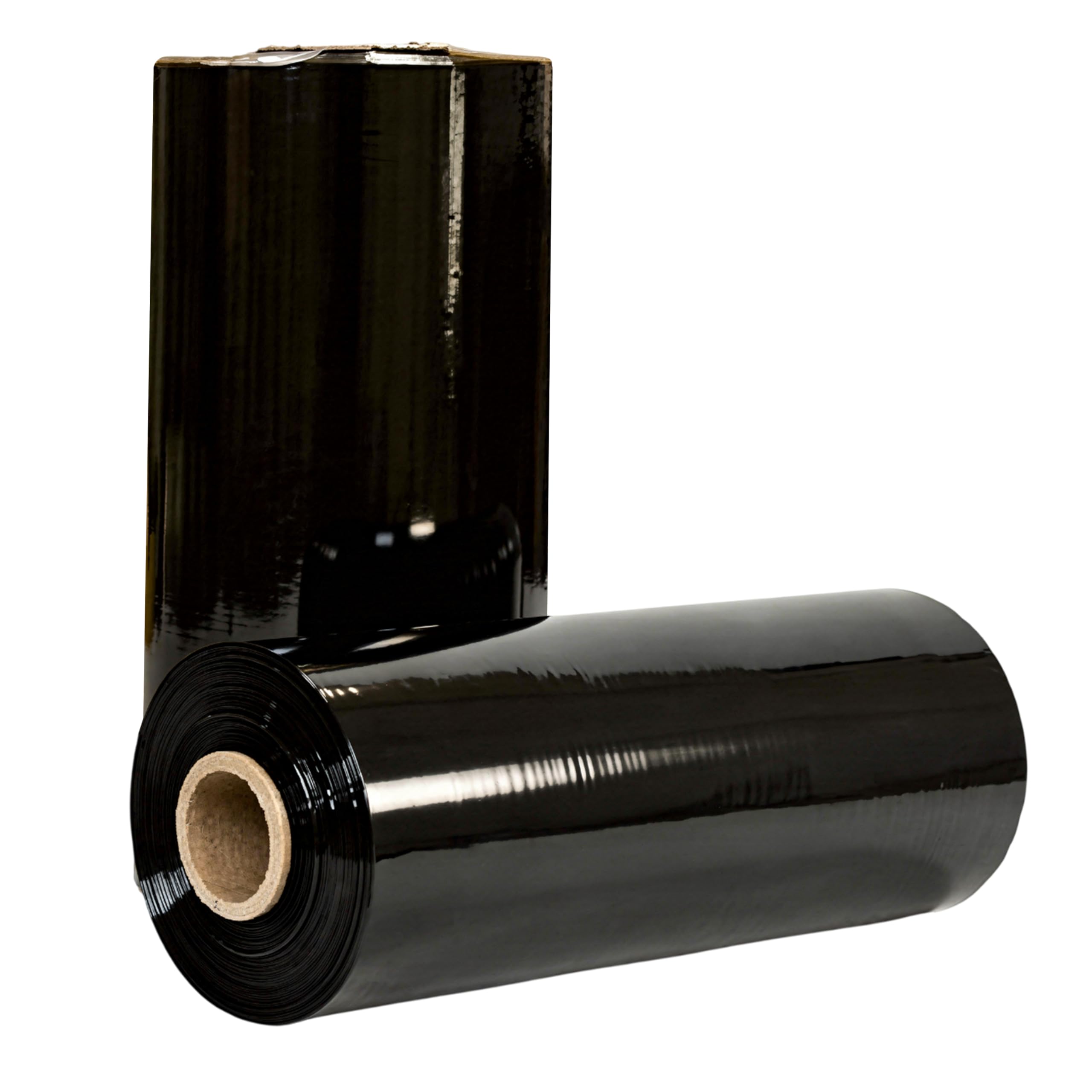 Aspect Heavy Duty Machine Pallet Wrap Black 500mm x 1500m, 23mu Pallet Wrap, Machine Stretch Film for Furniture, Sofa, Industrial Packaging, Moving & Storage Cling Wrap, Waterproof and Tear-Resistant