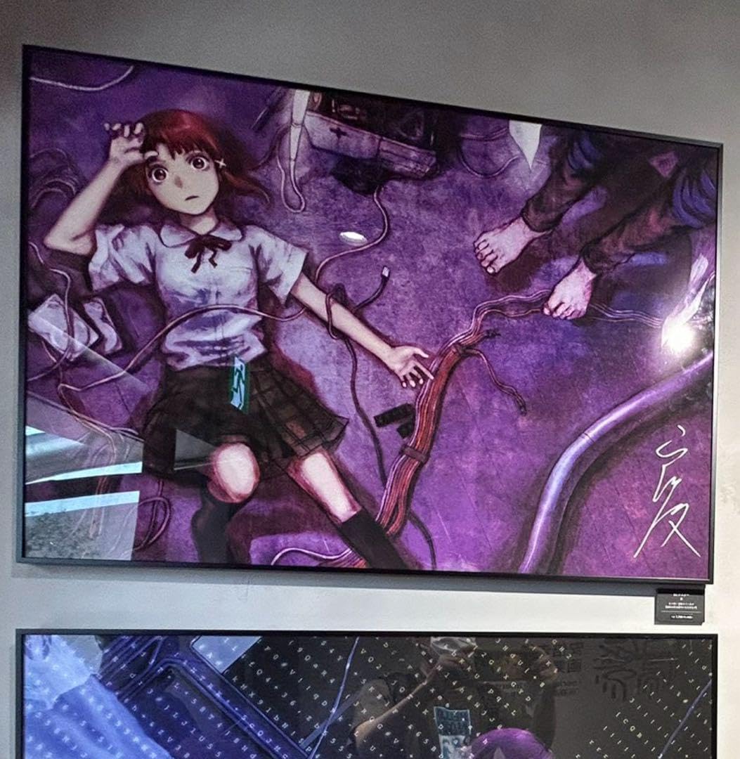 円環帰点 lain 安倍吉俊 直筆サイン入り B2ポスター ② 円環帰点 安倍吉俊 serial experiments lain B2ポスター 円環帰点
