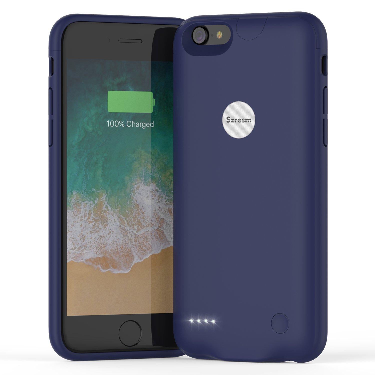iPhone 8 / 7 Battery Case, Szresm Ultra Slim Portable Charging Case for iPhone 8 / 7(4.7 inch) with 2800mAh Capacity/External Pack Juice Bank Charger Case