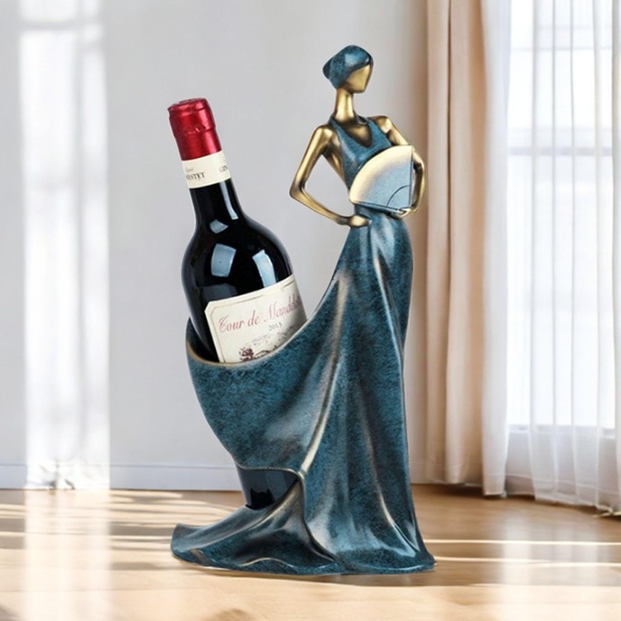 Casiers à Vin Porte Bouteille Porte Comptoir et Support Table à Manger Ornements de Pièce Maîtresse, Casier à Vin Range, Stockage Armoire Décoration Intérieure Cadeaux pour Les Amis Noël