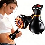 Lymphatic Drainage Massager,Cellulite Massage Tool.Equipped with Heat Function and 35 Adjustable Vibration Levels, Suitable for Neck, Back, Waist, Legs and Arms, Unisex