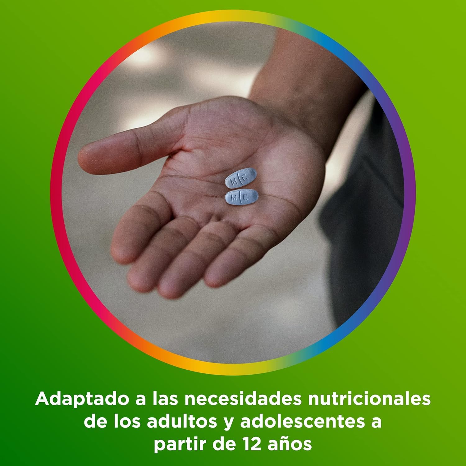 Multicentrum Adultos y Adolescentes, Multivitamínico, Sin Gluten, 180 | Multivitamínico y multimineral, adultos y adolescentes, sin gluten, sin lactosa, 180 comprimidos