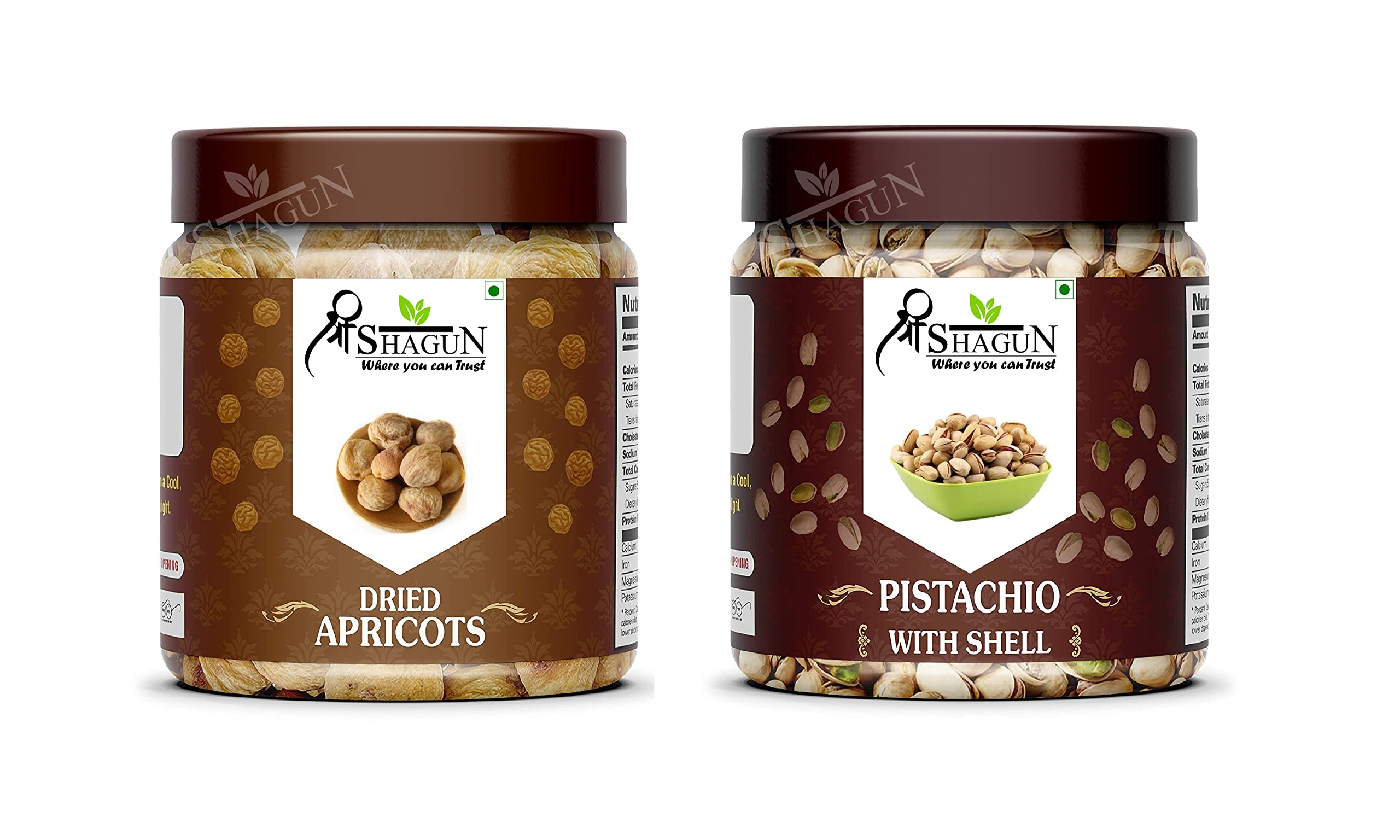 श्री SHAGUN Healthy Nuts Premium Dry Fruits Combo Pack of - 500gm (250gm Apricot and 250gm Pistachio With Shell) (B0B346FZ2G) Amazon Price History, Amazon Price Tracker