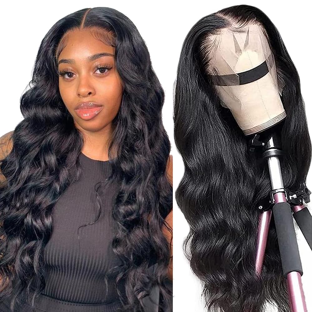 JOEDIR HAIR Straight Human Hair Wig 180% Density 22 Inch 13x4 Lace Front Wig Human Hair Pre Plucked for Black Women