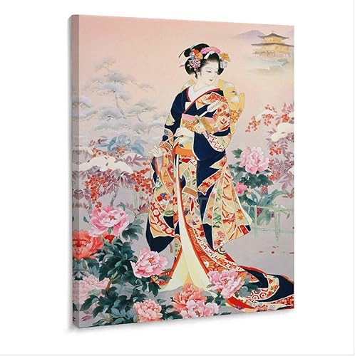 IGDOXKP Póster de arte estético de estudio de belleza japonés, póster de lienzo para decoración de dormitorio, oficina, habitación, regalo, 12 x 16 disponible en Yaxa El Salvador