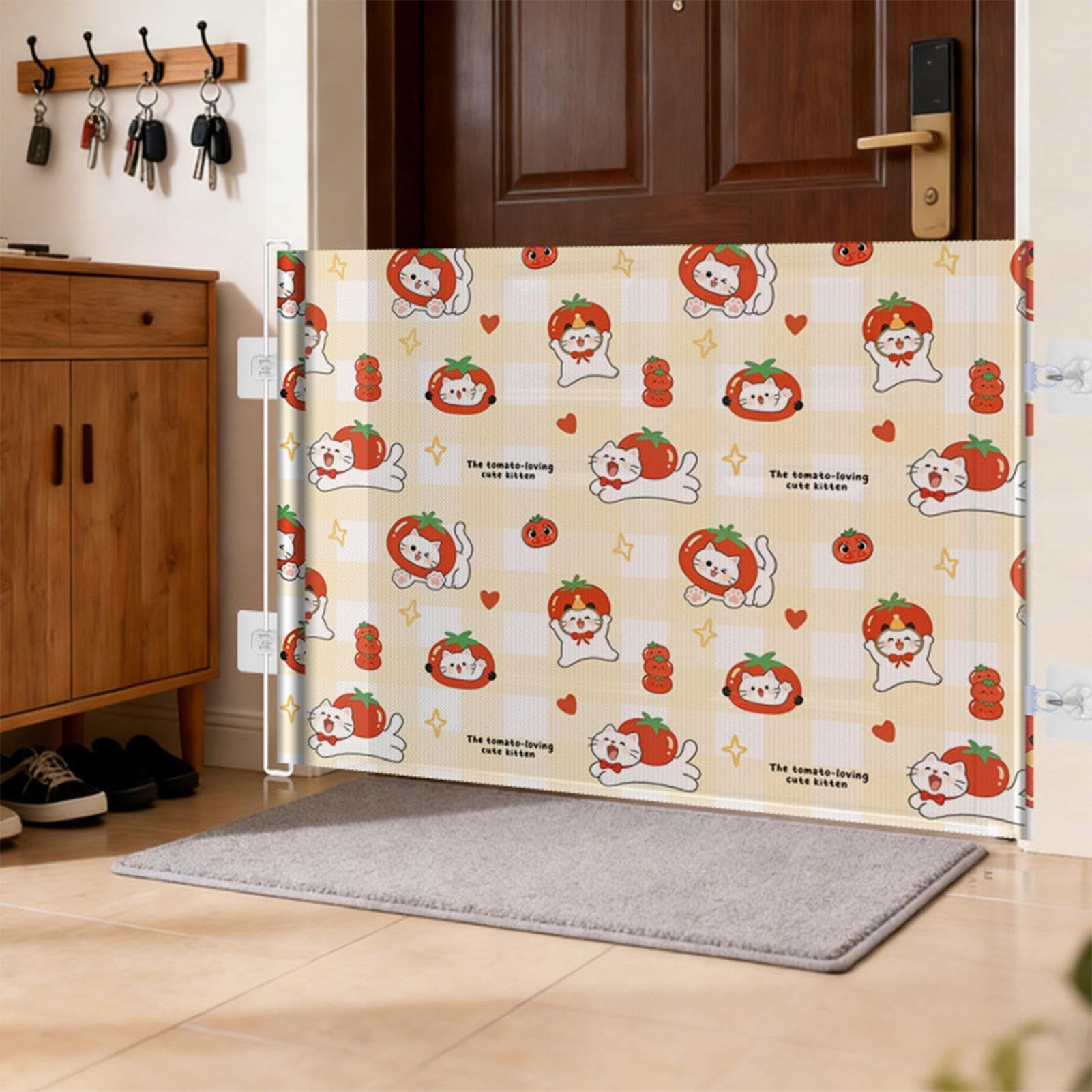 Cancello Retrattile Ingresso Recinto di Contenimento, Schermo di Sicurezza | Cancello Retrattile per Ambienti Interni per la Casa, Bambini, Cuccioli, Ingressi, Esterno e Interno
